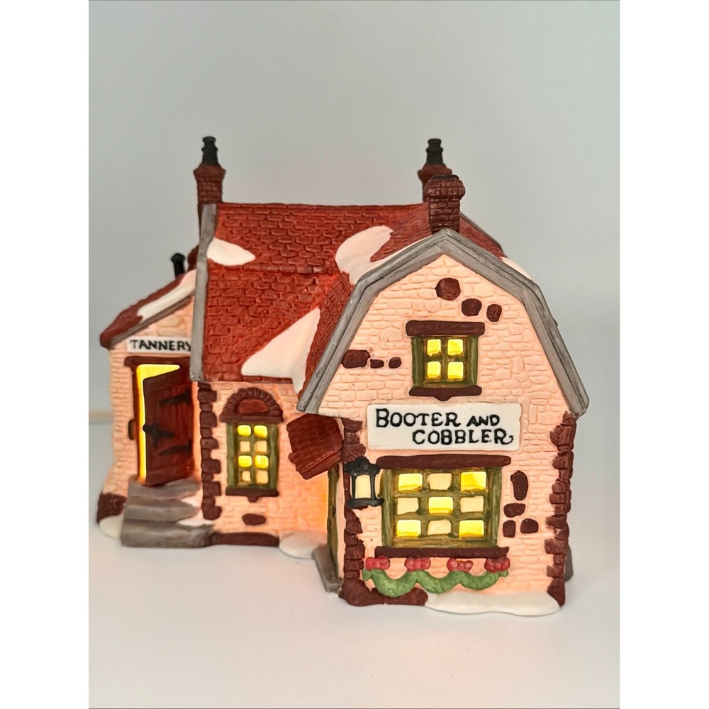 Department 56 Heritage Collection Dickens Village Booter and Cobbler Intro 1988